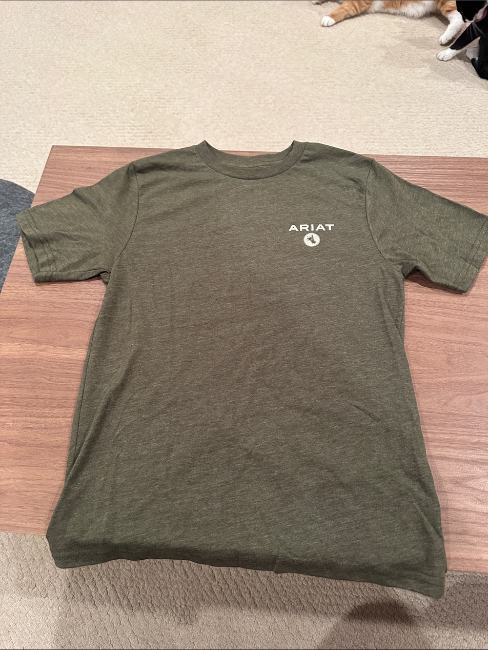 Ariat Olive Logo Short Sleeve Tee